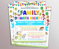 DIY Editable Family Math Night Flyer, Customizable PTO PTA Family School Math Flyer Printable