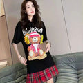 Moschino T-shirt T-shirt Round Neck Pullover Loose