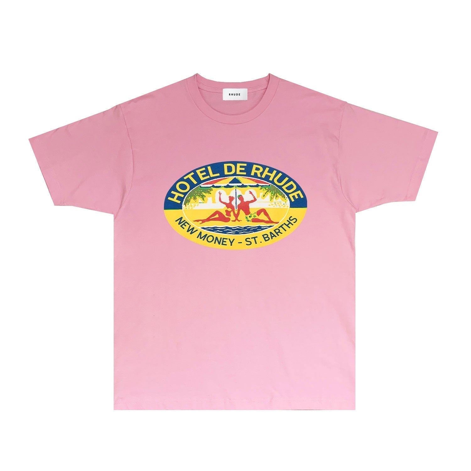 Rhude T-shirts Printed Trendy Pure Cotton